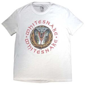 Whitesnake Unisex Adult Donnington Snake T-Shirt / White